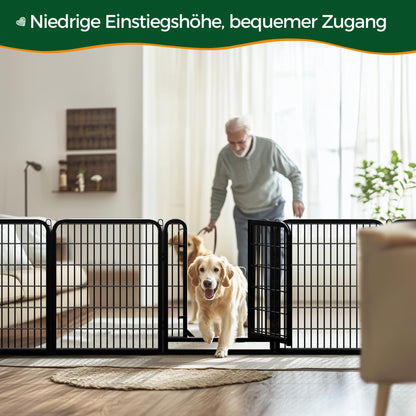 Yaheetech Welpenauslauf Freilaufgehege – 80cm 8-teilig faltbar