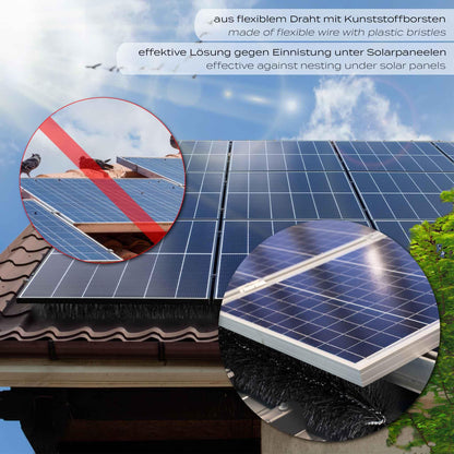 Wiltec Dachrinnenbürste Laubschutz 12 m, Ø 15 cm (10 Stk.)