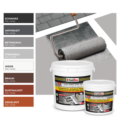 Isolbau Bodenfarbe Anthrazit 4 kg – Boden- und Betonfarbe