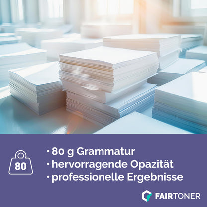 FairToner Kopierpapier DIN A4 80 g/m² weiss 5000 Blatt (10x500)