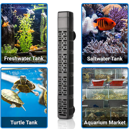 HiTauing Aquarium Heizung 500W Tauchheizung für Salz- und Süsswasser