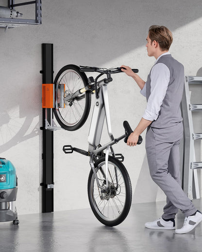 monTEK Vertikaler Fahrradlift – Wandhalterung bis 32 kg für E-Bikes