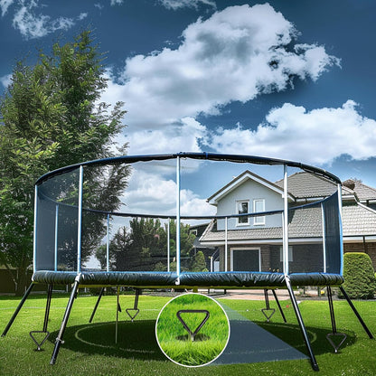 Payivsve Bodenanker Trampolin 8er-Set, Erdanker mit Gurten