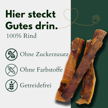 TIER HELDEN Rinderkopfhaut getrocknet für Hunde, 25 cm, 2 kg