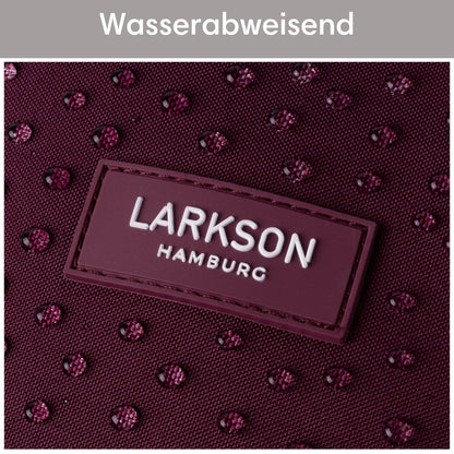 LARKSON No 4 Rolltop Rucksack Rot mit Laptopfach, 20 Liter