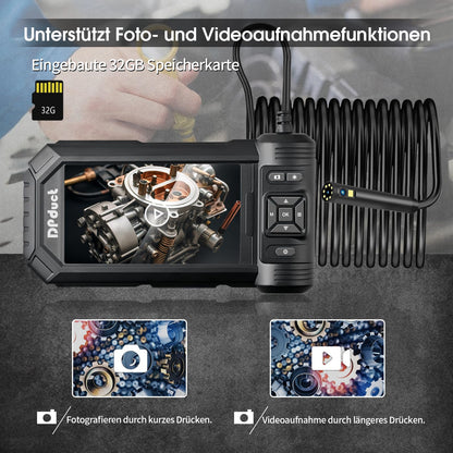 DPduct Endoskopkamera HD808B-10M Dual Lens mit Licht, 10 m, schwarz
