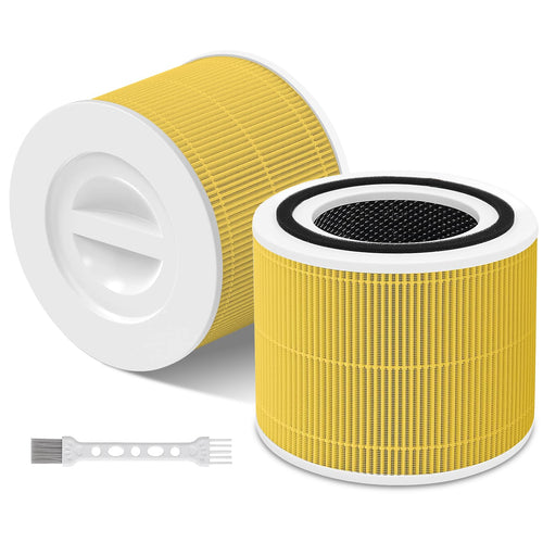 Fishoney Ersatzfilter für LEVOIT Core 300S, HEPA & Aktivkohle, 2 Stück, 3-in-1-Filtersystem