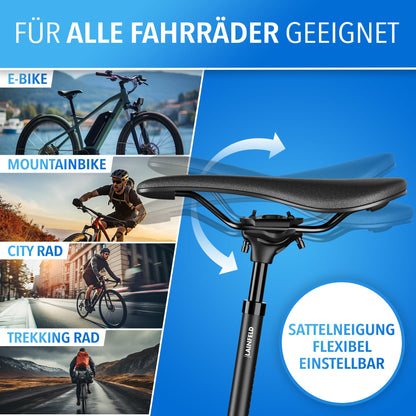 LAINFELD Gefederte Sattelstütze 27,2/30,9/31,6 mm mit Werkzeug
