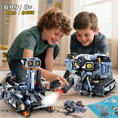 HiWEEGO Technik Roboter Bausatz 5-in-1 mit App, 699 Teile