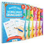 Edubini Magische Vorschule Übungshefte 6er Set mit Stift, ab 5 Jahren – wiederverwendbar mit Rillenstruktur