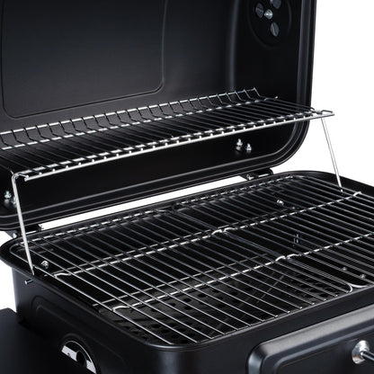 BBQ-Toro Holzkohlegrill Grillwagen BBQ15 mit Deckelthermometer