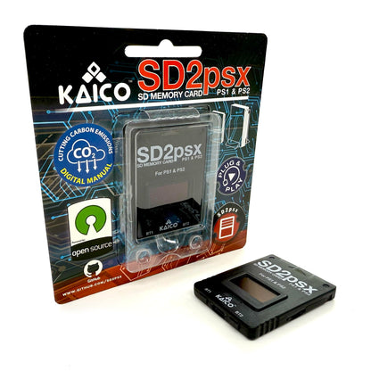 Kaico PSxMemCard Gen 2 Speicherkarte für PS1 & PS2 mit 8 GB microSD
