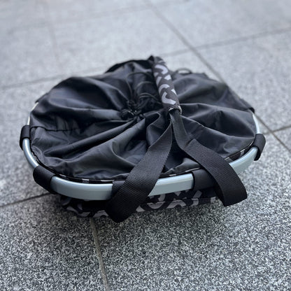 Klickfix Styrke Foldekurv Lenker Klappkorb - Schwarz 15L Dots
