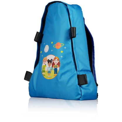 Bresser Junior Linsenteleskop 70/400 für Kinder mit Rucksack, blau