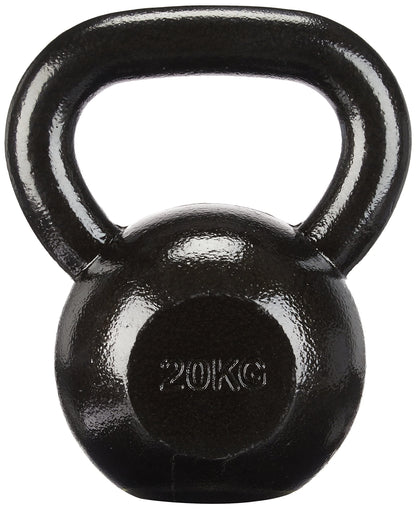 Amazon Basics Gusseisen Kugelhantel – 20 kg Schwarz