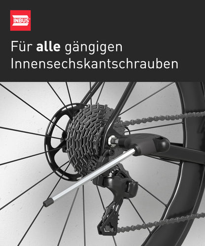 INBUS 70129 T-Griff-Schraubendreher-Set 8tlg 2–10 mm HybridTouch