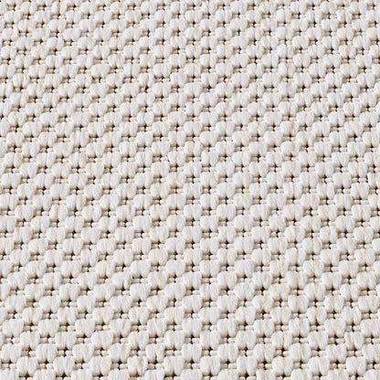 Taracarpet In- & Outdoor Teppich Flachgewebe Creme Weiss 140x200 cm