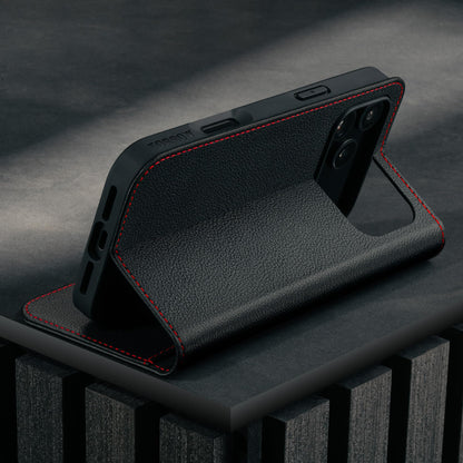 TORRO Lederhülle für iPhone 17 Pro Max, MagSafe, Schwarz