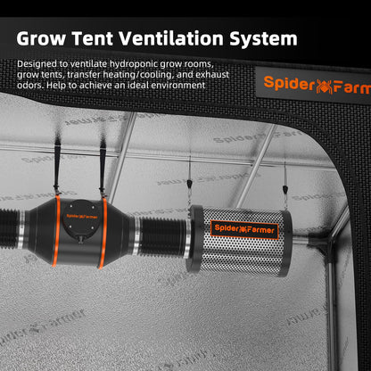 Spider Farmer Aktivkohlefilter Grow Zelt Geruchskontrolle – 100mm