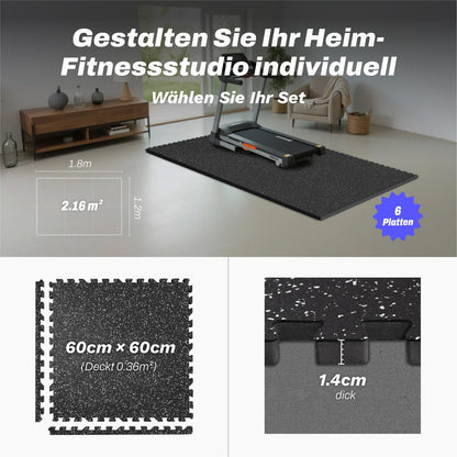 AIRHOP Fitness Puzzlematte Extra Dick - 6er Set 60x60x1.4cm