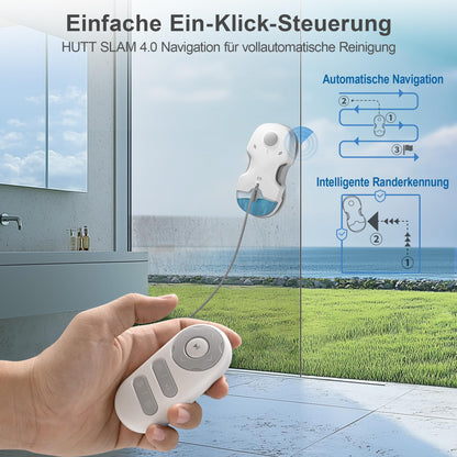 HUTT S7 Fensterputzroboter mit Sprühfunktion, 6500 Pa Saugkraft