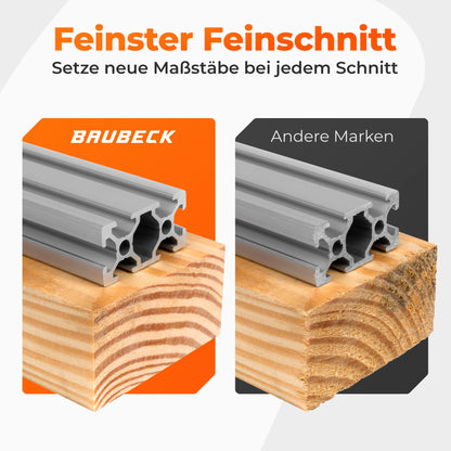 BAUBECK Kreissägeblatt 250x30 mm Multi Material Feinschnitt, 80 Zähne
