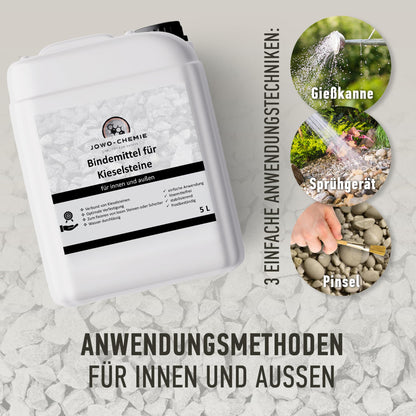 JOWO-CHEMIE Kiesbinder 10 L – Kiesverfestiger für Kies und Schotter