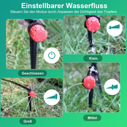 YAOBLUESEA Bewässerungsset 315-teilig mit 60 m + 15 m Schlauch