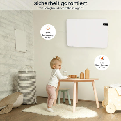 Könighaus 450W Smart Dual-Infrarotheizung V2 weiss