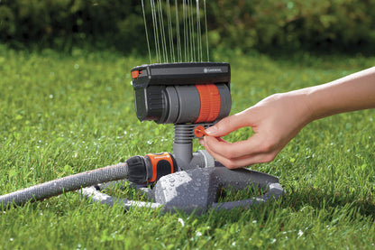 Gardena Viereckregner ZoomMaxx mit Standfuss für 9–216 m²