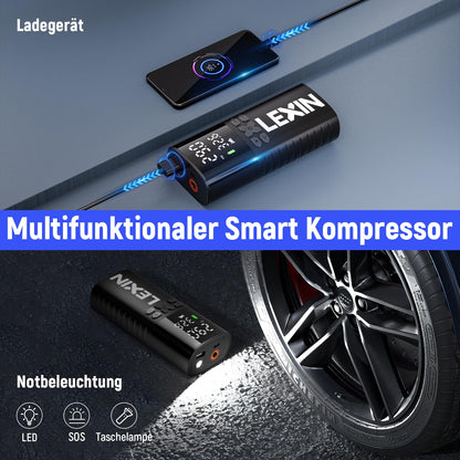 LEXIN P4 Elektrische Luftpumpe, Akku-Kompressor 150 PSI