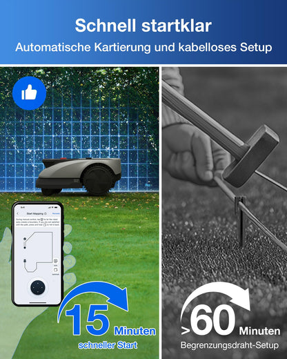 ECOVACS GOAT O600 RTK Care Kit Mähroboter ohne Begrenzungskabel