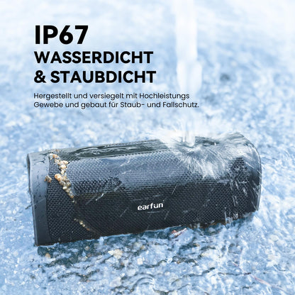 EarFun UBOOM L Bluetooth Lautsprecher, 28 W Stereo, IP67 wasserdicht