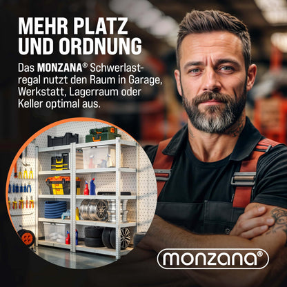 Monzana Schwerlastregal 2er Set XL 180x90x60cm - 1750kg