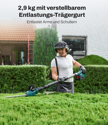 KIESBOHR CSL401 Akku-Teleskop-Heckenschere für Makita 18V, 41 cm