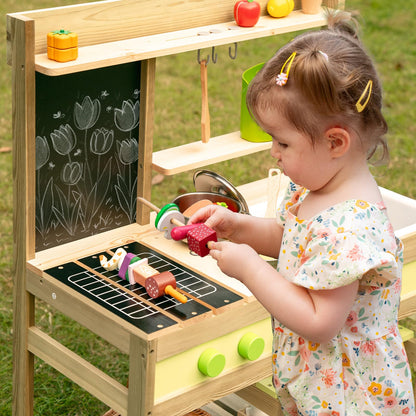 Gaint Bean Matschküche Kinder Outdoor Holz Spüle – Naturholz
