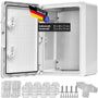 QCAB Verteilerkasten IP65 wasserdicht, ABS-Gehäuse, 30 x 40 x 17 cm für den Aussenbereich