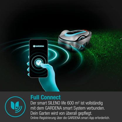 Gardena smart SILENO City 600 Mähroboter Set mit smart Gateway
