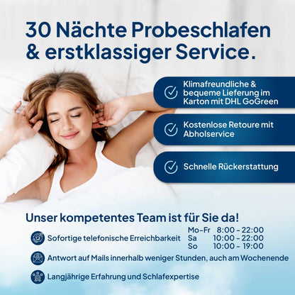 AM Qualitätsmatratzen Premium Taschenfederkernmatratze 90x200 H3
