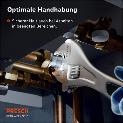 PRESCH Rollgabelschlüssel Set 200/250/300 mm, verstellbar