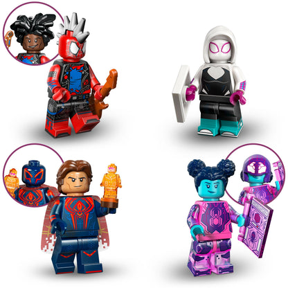 LEGO Minifiguren 71050 Spider-Man Across the Spider-Verse, 12er-Set