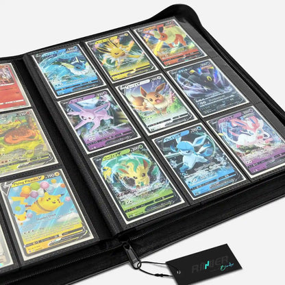 Douper Kartenordner 9-Fach Sammelordner für TCG-Karten, schwarz