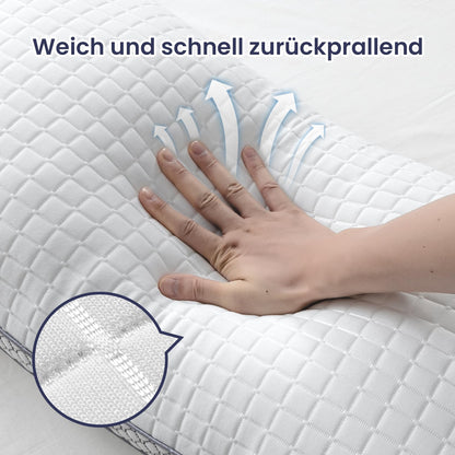 BedStory Kopfkissen 40x80, 2er Set mit verstellbarer Mikrofaserfüllung