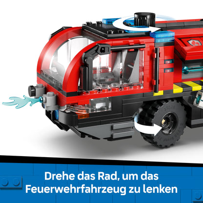 LEGO City Flughafenlöschfahrzeug 60499, Feuerwehrfahrzeug Bauset