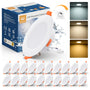 wowatt LED Einbaustrahler Dimmbar IP44 Ultra Flach 7W – 20er: Runder, ultra-flacher LED Einbaustrahler, dimmbar, IP44-zertifiziert für Feuchträume.