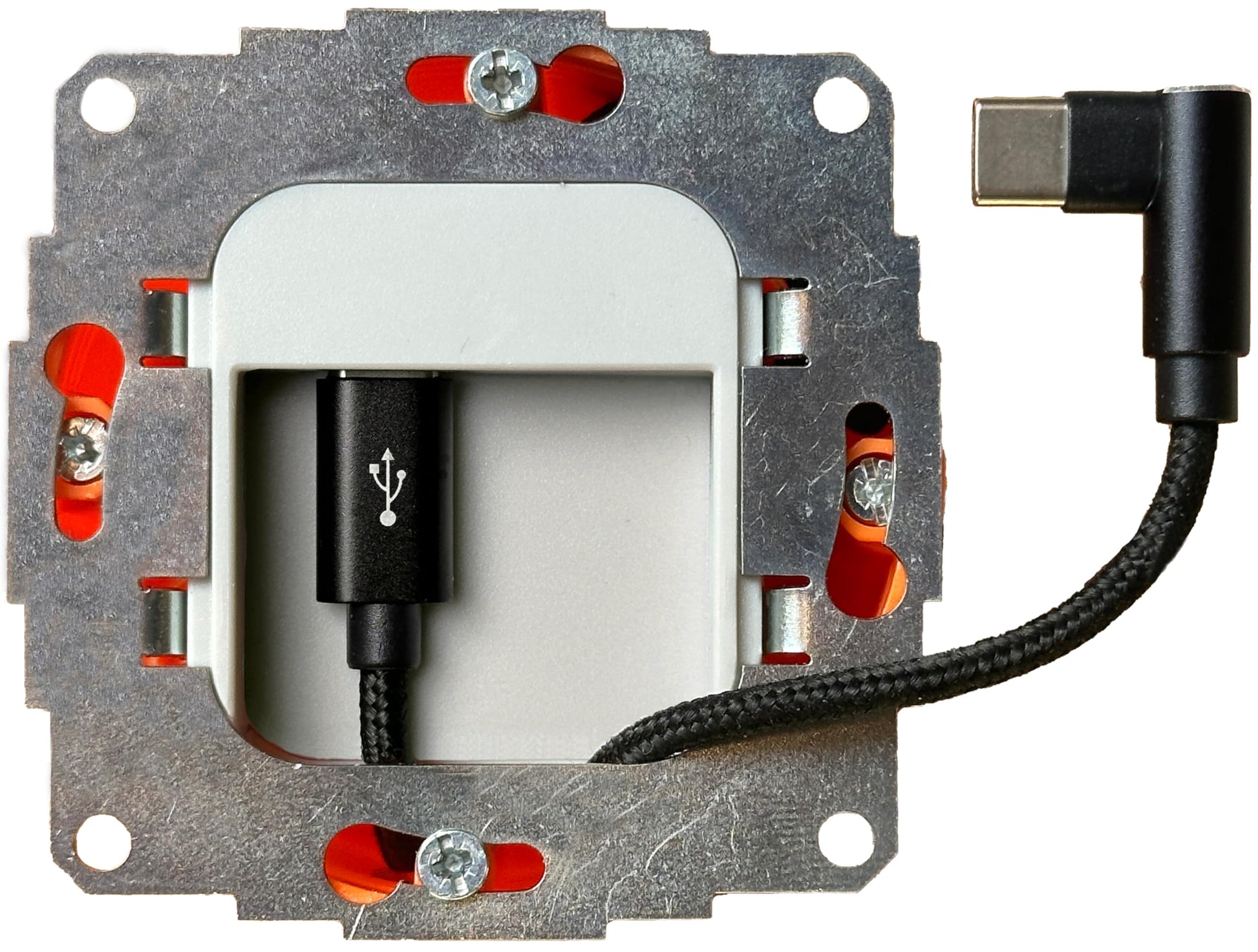 USB-Unterputz Netzteil 20W – Ladegerät für Tablets & USB-Geräte. Weißes Wand-Netzteil. Lädt Tablets/USB-Geräte (20W).
