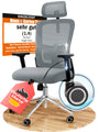 CLOUVOU BrightSeat ergonomischer Bürostuhl mit Wippfunktion, 150 kg, Mesh-Rückenlehne und Kopfstütze
