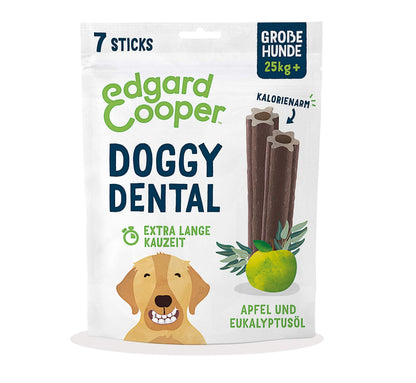 Edgard & Cooper Dental Sticks grosse Hunde Eukalyptus & Apfel 56 Stück