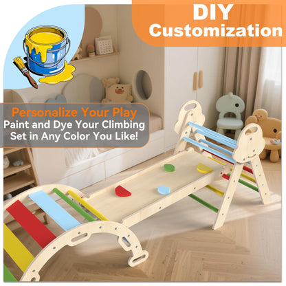 Montessori Indoor Spielset 7-in-1 Klettergerüst für Kleinkinder