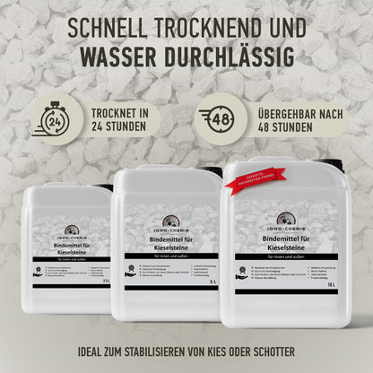JOWO-CHEMIE Kiesbinder 5L – Kiesverfestiger für Kies und Schotter